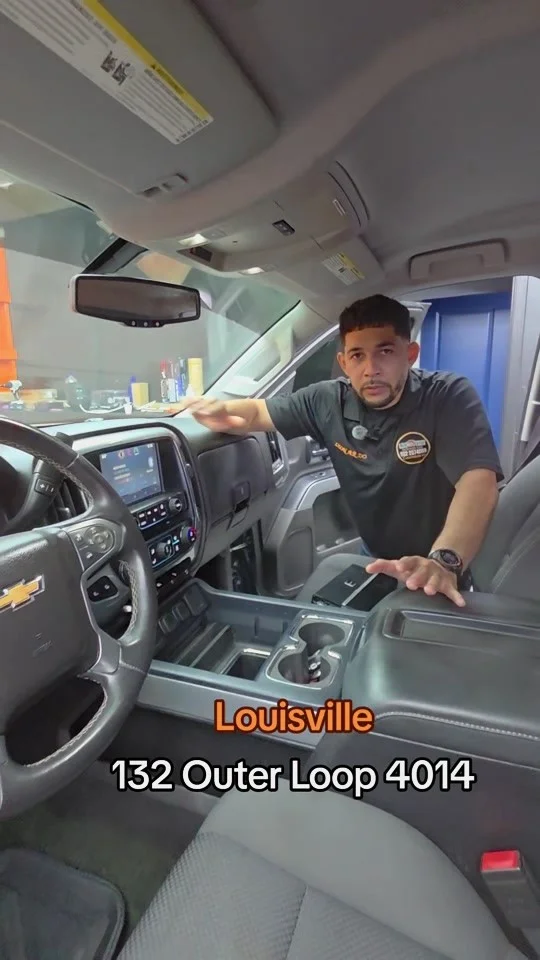 Instalación de audio en una camioneta